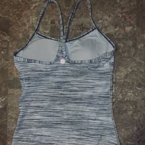 grey & white lulu tank
